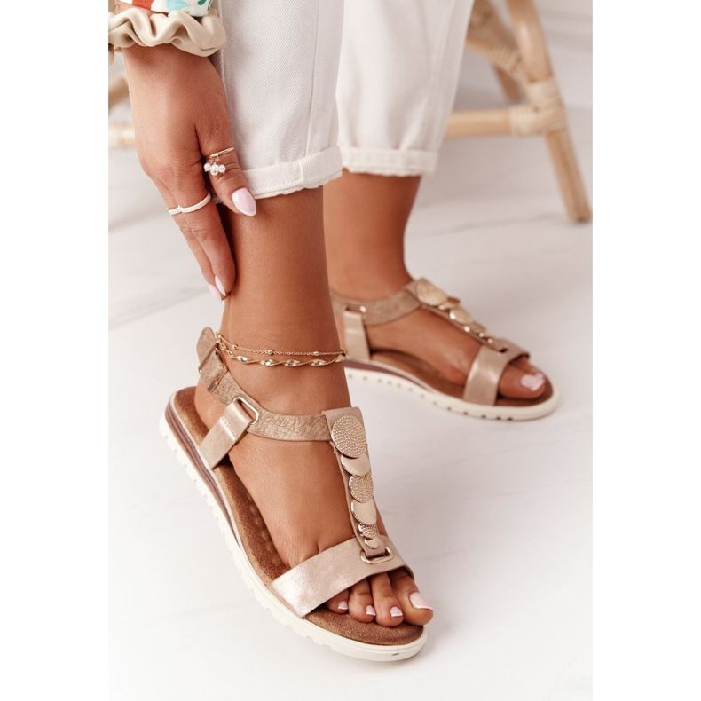 PE1 Platta sandaler med Milton kopparprydnader 2