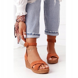 Mockaskinnsandaler Maciejka 04565-29 Röd brun 2