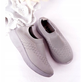 EVE Barns sportskor Slip-On grå skolresa 1