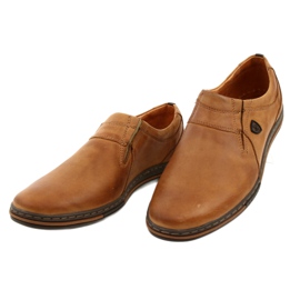 Polbut Herrskor läder 362 ingefära beige gul 1