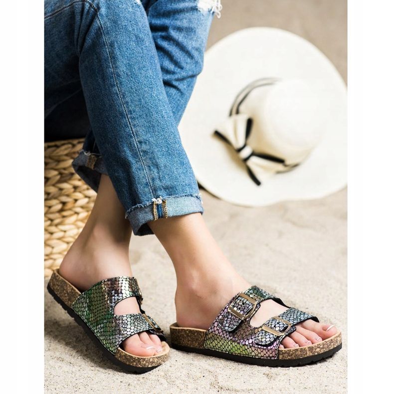 SHELOVET Tofflor med Holo -effekt svart 2