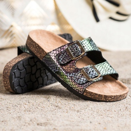 SHELOVET Tofflor med Holo -effekt svart 1