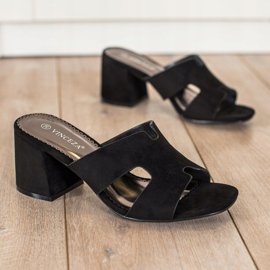 VINCEZA Tofflor svart 2