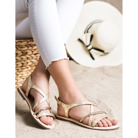 Sandaler med Eco Leather VINCEZA gyllene 2