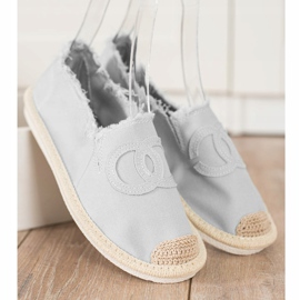 SHELOVET Textil Espadrilles grå 1
