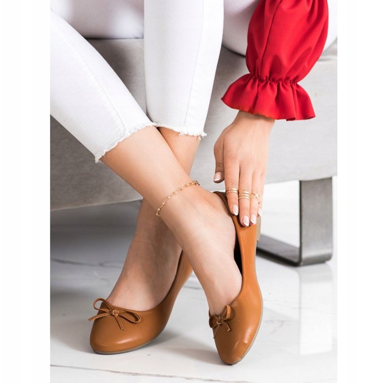 Diamantique Klassiska ballerinor brun 1