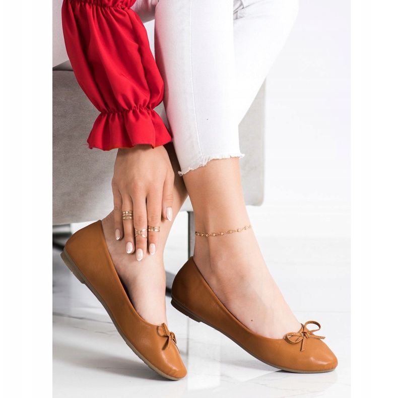 Diamantique Klassiska ballerinor brun 2