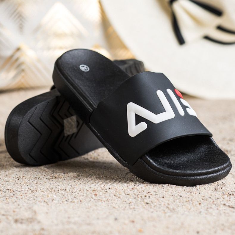 SHELOVET Bekväma flip-flops svart 1