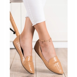 Seastar Moderiktiga ballerinor med ekoläder brun 1