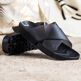 SHELOVET Moderiktiga tofflor i gummi svart 1