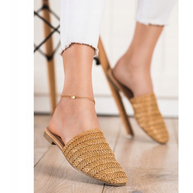 SHELOVET Halm tofflor brun 2