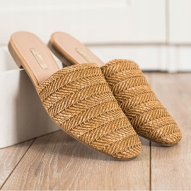 SHELOVET Halm tofflor brun 1