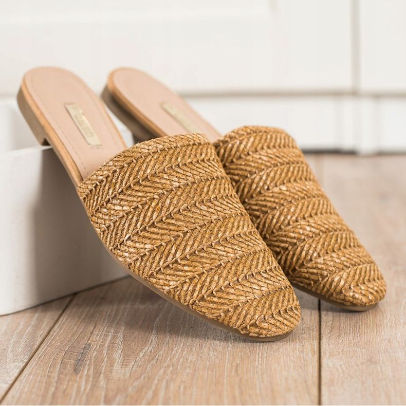 SHELOVET Halm tofflor brun 1