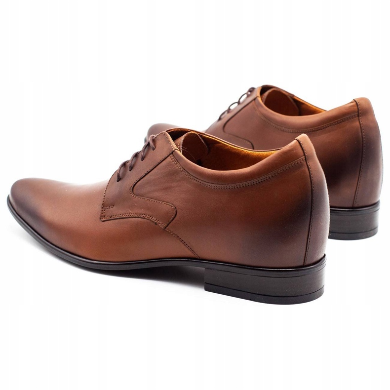 Olivier Mäns formella skor P11 ökar den täckta kilen brun 4