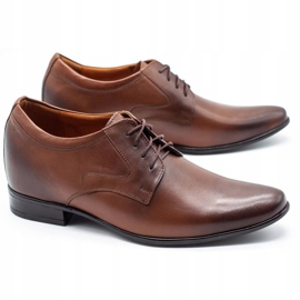 Olivier Mäns formella skor P11 ökar den täckta kilen brun 1