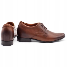Olivier Mäns formella skor P11 ökar den täckta kilen brun 2