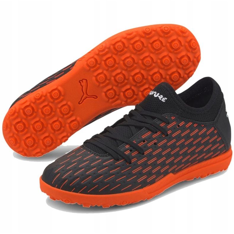 Puma Future 6.4 Tt Jr 106209 01 fotbollsskor blå, svart, orange svart 2