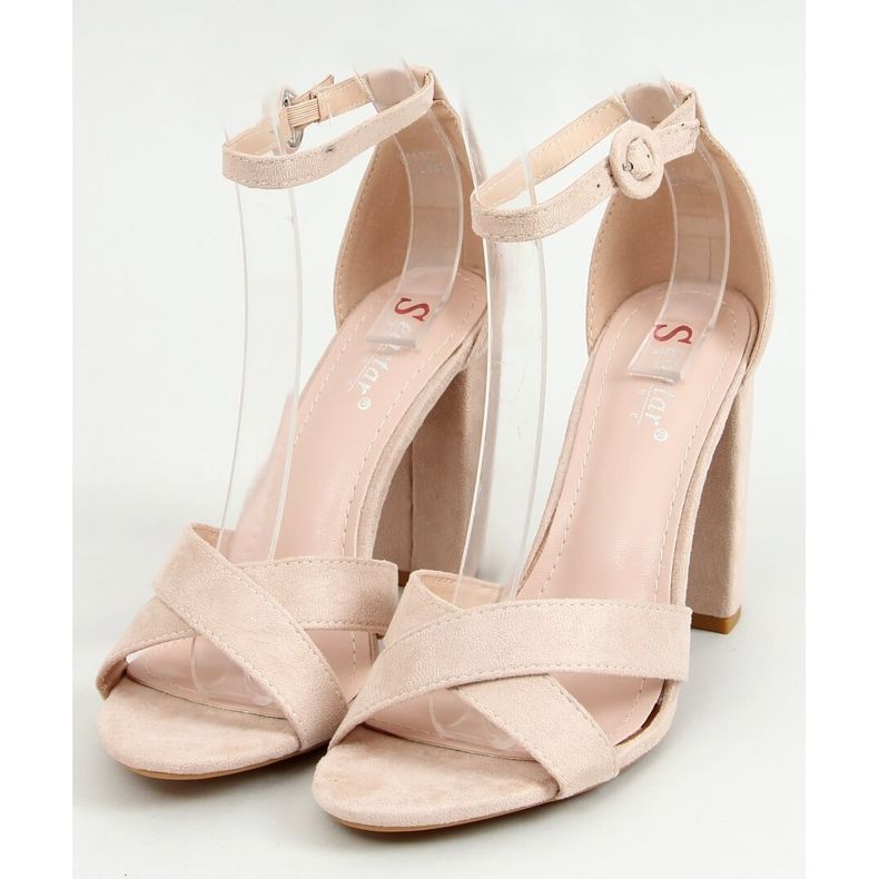 Sandaler på stolpen beige TU133P Beige 1