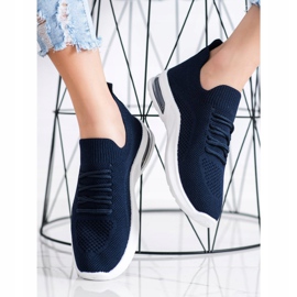 Diamantique Marinblå sportskor 2