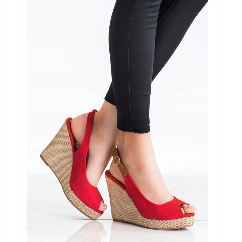 Goodin Sandaler med hög klack röd 1