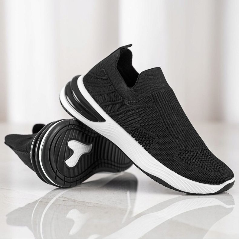 SHELOVET Openwork Slip-on Sneakers svart 1