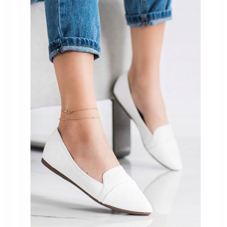 Seastar Moderiktiga ballerinor med ekoläder vit 1