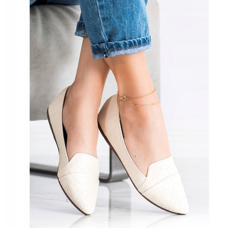 Seastar Moderiktiga ballerinor med ekoläder beige 1