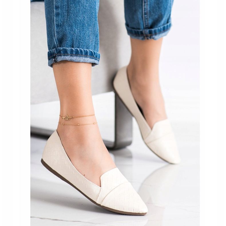 Seastar Moderiktiga ballerinor med ekoläder beige 2