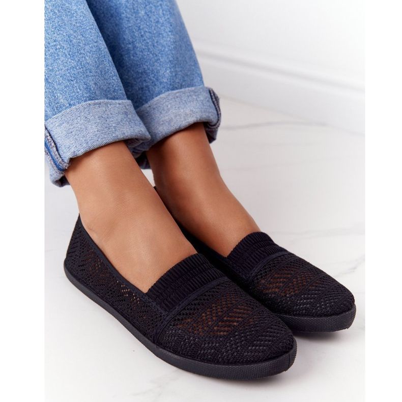 Openwork Slip-On Black Chillout Sneakers svart 1