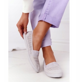 Openwork Slip-On Grå Chillout Sneakers 2