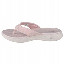Skechers On the Go 600-Sunbathe W 140000-LTPK flip-flops svart rosa 1
