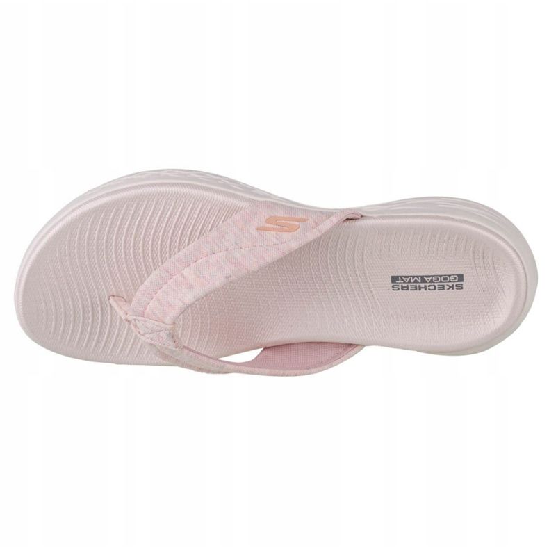 Skechers On the Go 600-Sunbathe W 140000-LTPK flip-flops svart rosa 2