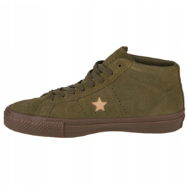 Converse One Star Pro Suede Mid M 157869C skor grön 1