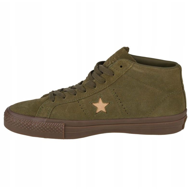 Converse One Star Pro Suede Mid M 157869C skor grön 1