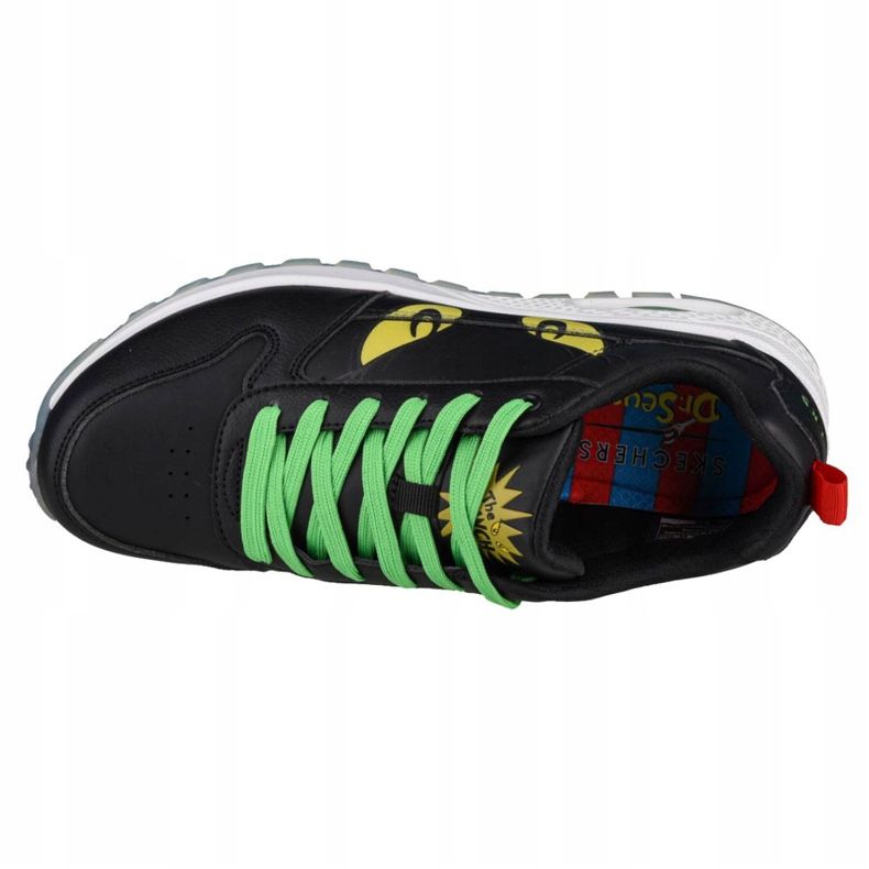 Skechers Uno Rugged-You're A Mean One W 155326-BKMT svart grön gul 2