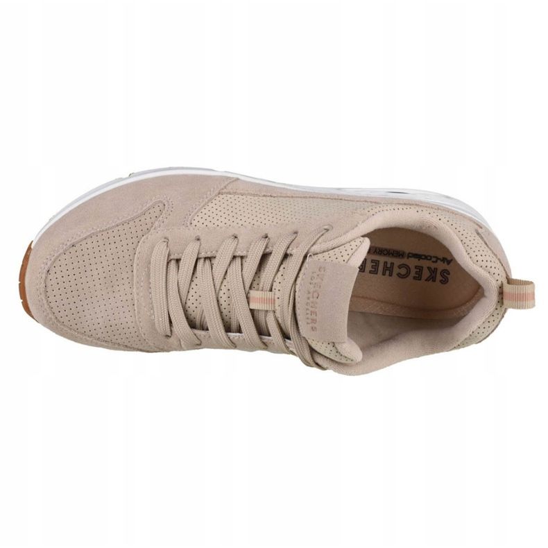 Skechers Uno-Two For The Show W 73672-NAT-sko beige 2