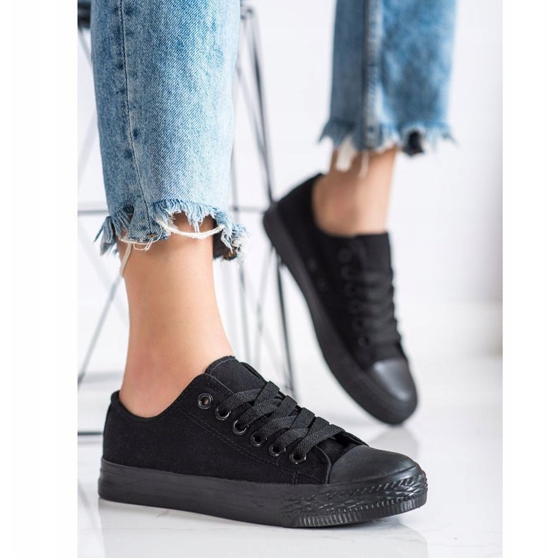 SHELOVET Sports svarta sneakers 2