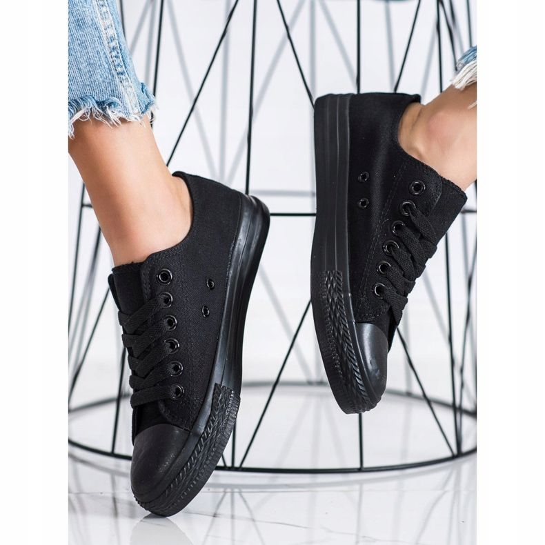 SHELOVET Sports svarta sneakers 1