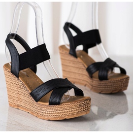 Sea Elves Slip-on lätta sandaler svart 2