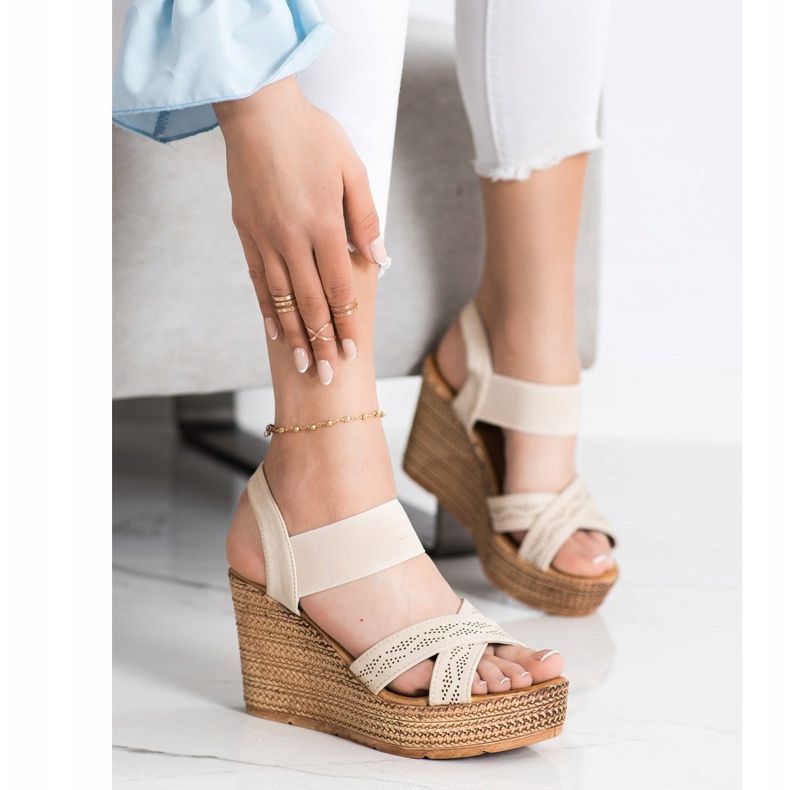 Sea Elves Slip-on lätta sandaler beige 1