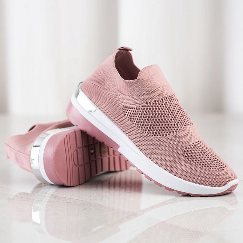 SHELOVET Slip On Sneakers rosa 1