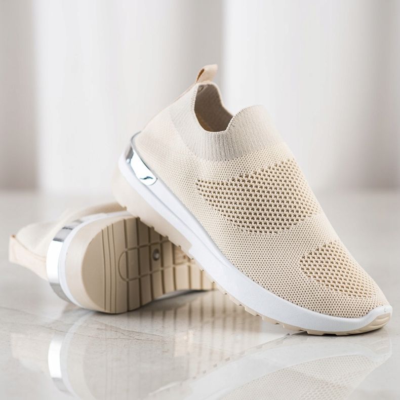 SHELOVET Slip On Sneakers beige 1