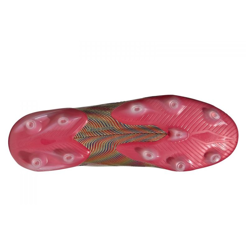 Adidas Nemeziz.1 Fg M FY0758 fotbollsskor grå / silver, guld gyllene 2