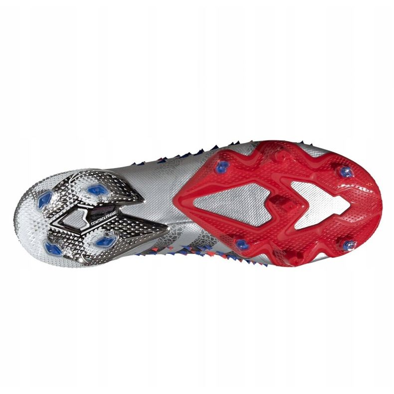 Adidas Predator Freak.1 Low Fg M FY1051 fotbollsskor grå silver- 2