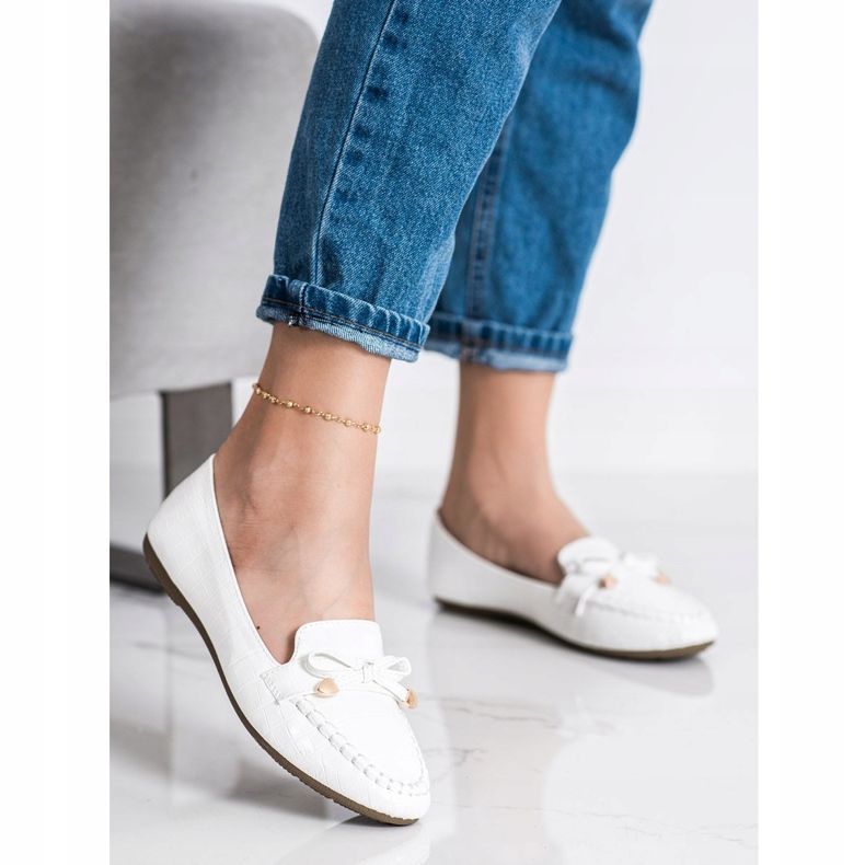 Kayla Casual Eco Leather Loafers vit 1