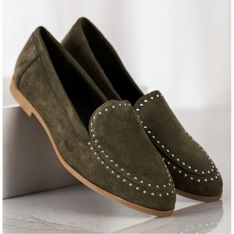 Coura Klassiska mocka herrar grön 2