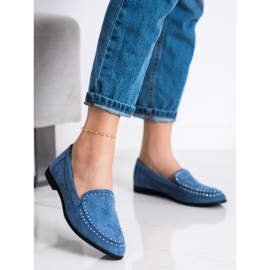 Coura Klassiska mocka herrar blå 1