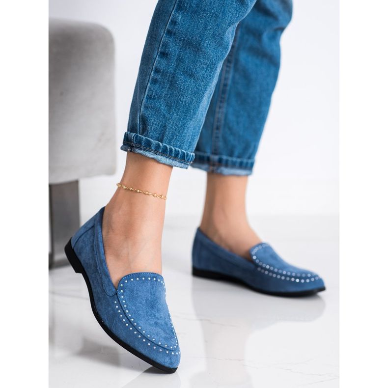 Coura Klassiska mocka herrar blå 1