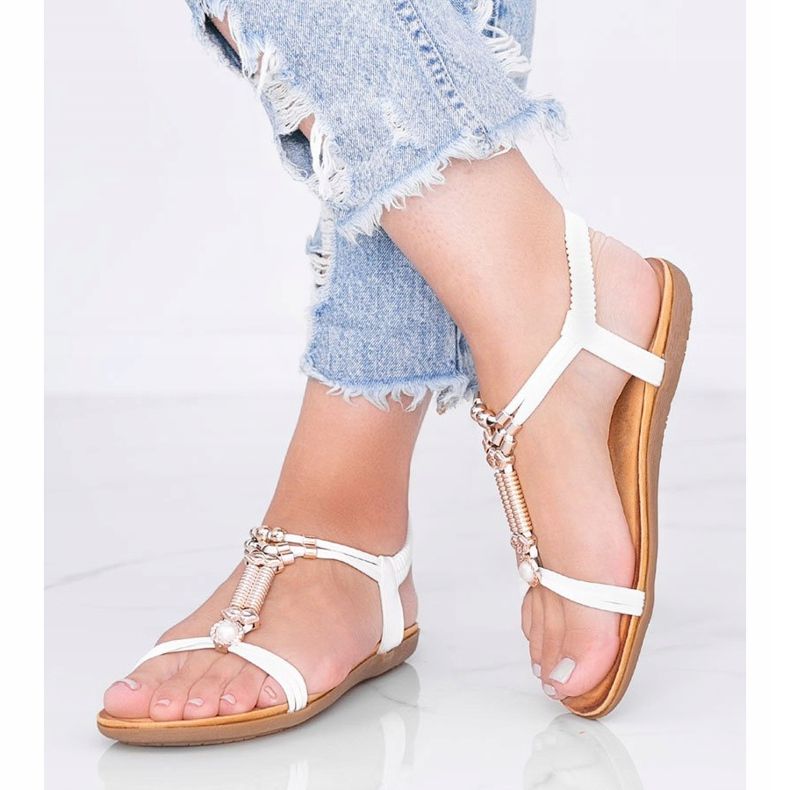 Liva vita sandaler för kvinnor 1