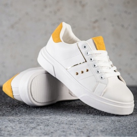 SHELOVET Eco Leather Sneakers vit 1